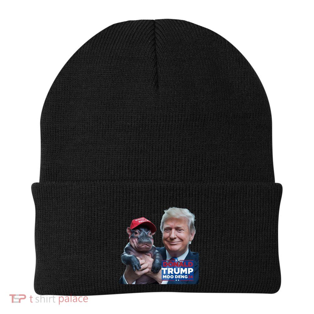 Moo Deng Trump And The HippoS Campaign Journey Beanie
