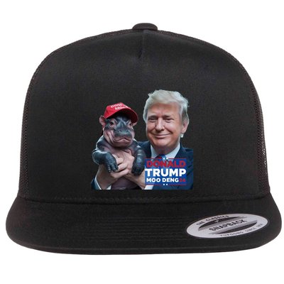 Moo Deng Trump And The HippoS Campaign Journey Flatbill Hat