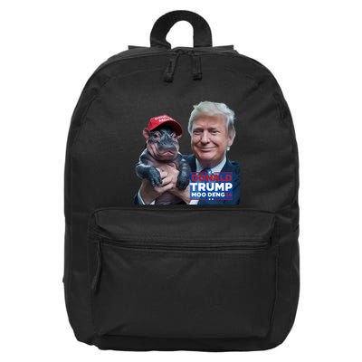 Moo Deng Trump And The HippoS Campaign Journey 16 in Basic Backpack