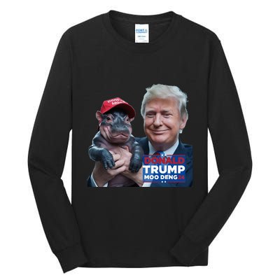 Moo Deng Trump And The HippoS Campaign Journey Tall Long Sleeve T-Shirt