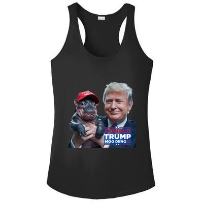 Moo Deng Trump And The HippoS Campaign Journey Ladies PosiCharge Competitor Racerback Tank