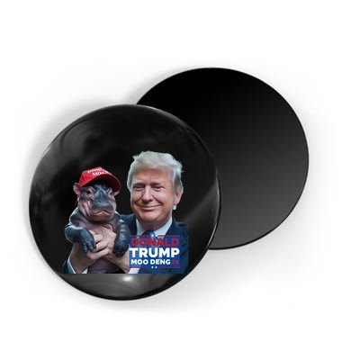 Moo Deng Trump And The HippoS Campaign Journey Magnet