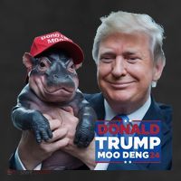 Moo Deng Trump And The HippoS Campaign Journey 25L Jumbo Tote