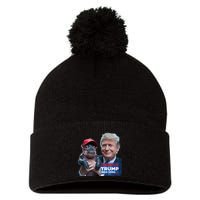 Moo Deng Trump And The HippoS Campaign Journey Pom Pom 12in Knit Beanie