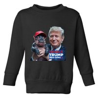 Moo Deng Trump And The HippoS Campaign Journey Toddler Sweatshirt