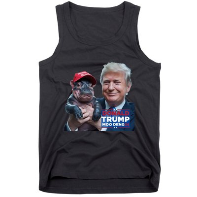 Moo Deng Trump And The HippoS Campaign Journey Tank Top