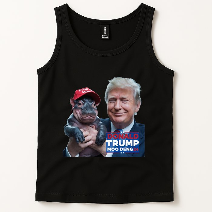 Moo Deng Trump And The HippoS Campaign Journey Tank Top