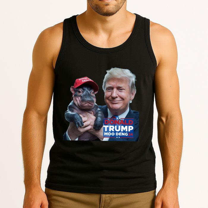 Moo Deng Trump And The HippoS Campaign Journey Tank Top