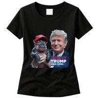 Moo Deng Trump And The HippoS Campaign Journey Womens T-Shirt