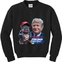 Moo Deng Trump And The HippoS Campaign Journey Kids Sweatshirt