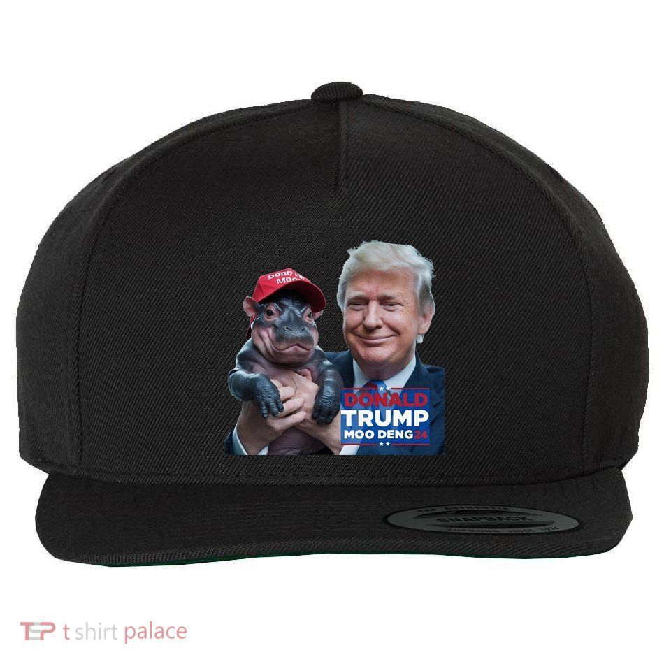 Moo Deng Trump And The HippoS Campaign Journey Wool Snapback Cap