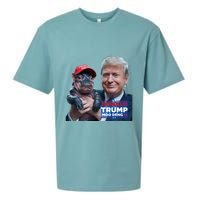 Moo Deng Trump And The HippoS Campaign Journey Sueded Cloud Jersey T-Shirt