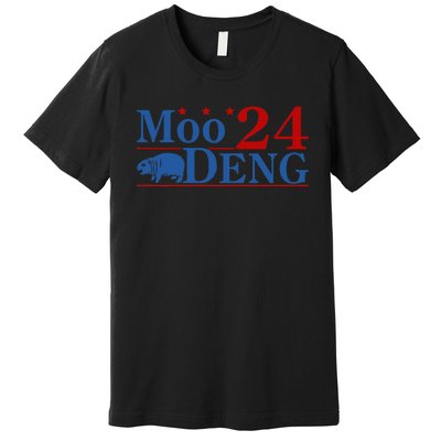 Moo Deng 2024 Moo Deng Moo Deng Cute Baby Hippo Premium T-Shirt