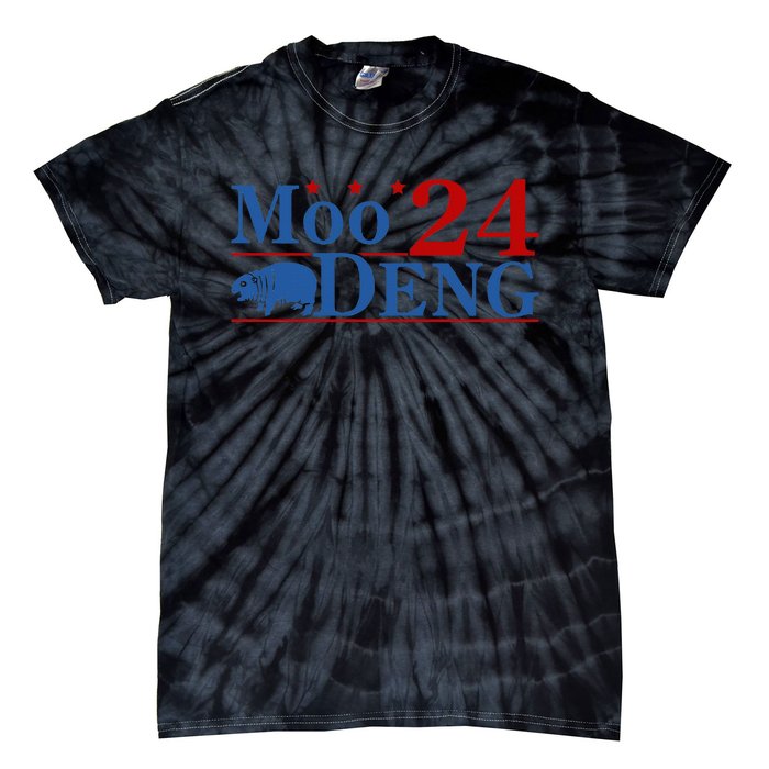 Moo Deng 2024 Moo Deng Moo Deng Cute Baby Hippo Tie-Dye T-Shirt