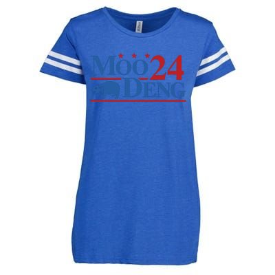 Moo Deng 2024 Moo Deng Moo Deng Cute Baby Hippo Enza Ladies Jersey Football T-Shirt