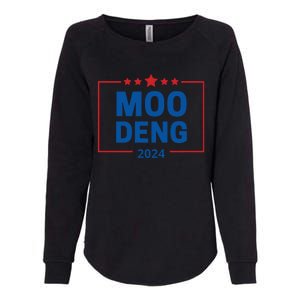 Moo Deng 2024 Womens California Wash Sweatshirt