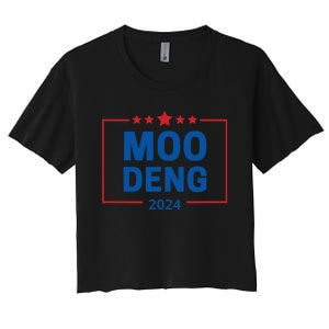 Moo Deng 2024 Women's Crop Top Tee