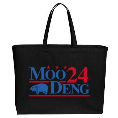 Moo Deng 2024 Cotton Canvas Jumbo Tote