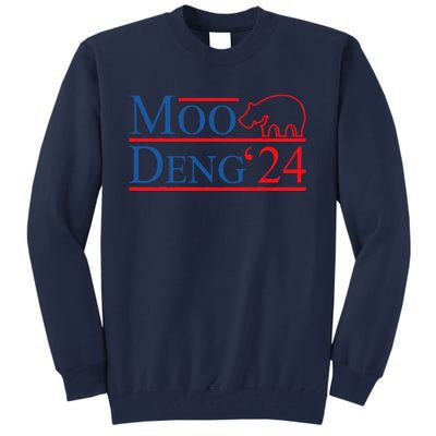 Moo Deng 2024 Moo Deng Moo Deng Cute Baby Hippo Tall Sweatshirt