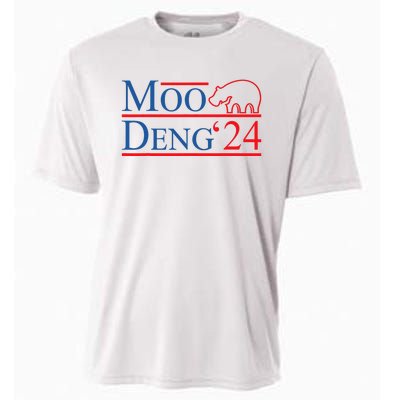 Moo Deng 2024 Moo Deng Moo Deng Cute Baby Hippo Cooling Performance Crew T-Shirt