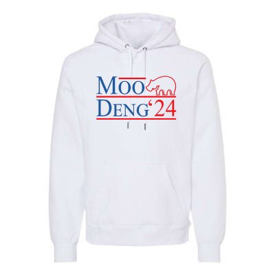 Moo Deng 2024 Moo Deng Moo Deng Cute Baby Hippo Premium Hoodie