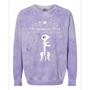 Memorial Day 2024 Fallen Soldier Colorblast Crewneck Sweatshirt