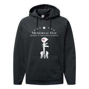 Memorial Day 2024 Fallen Soldier Performance Fleece Hoodie