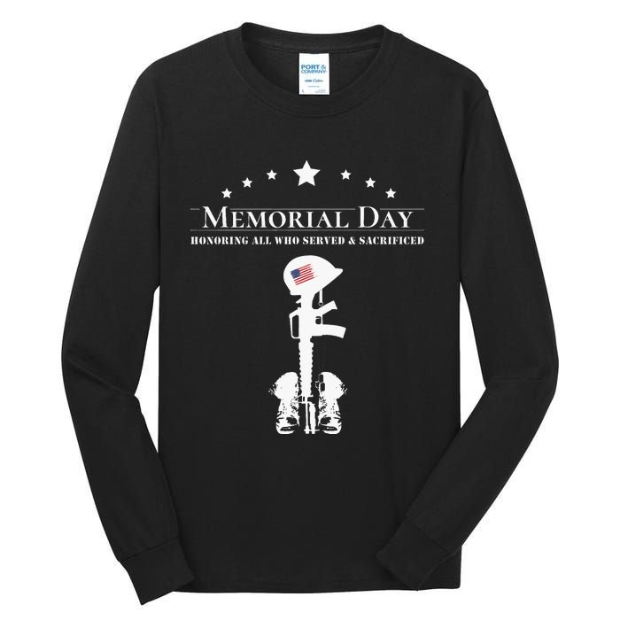 Memorial Day 2024 Fallen Soldier Tall Long Sleeve T-Shirt