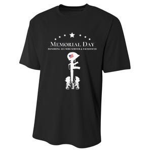 Memorial Day 2024 Fallen Soldier Performance Sprint T-Shirt