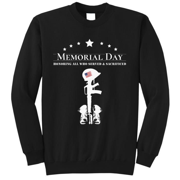 Memorial Day 2024 Fallen Soldier Tall Sweatshirt