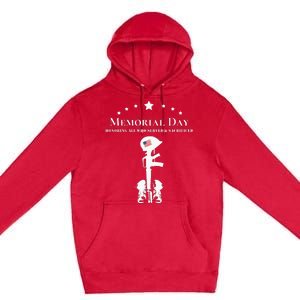 Memorial Day 2024 Fallen Soldier Premium Pullover Hoodie