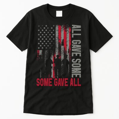 Memorial Day 2024 All Gave Some Some Gave All Veteran Tall T-Shirt