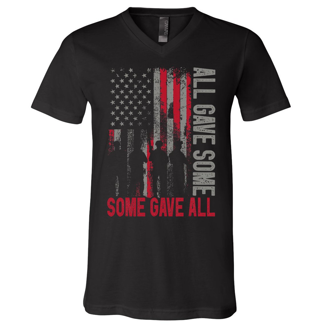Memorial Day 2024 All Gave Some Some Gave All Veteran V-Neck T-Shirt