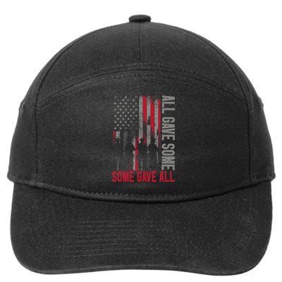 Memorial Day 2024 All Gave Some Some Gave All Veteran 7-Panel Snapback Hat