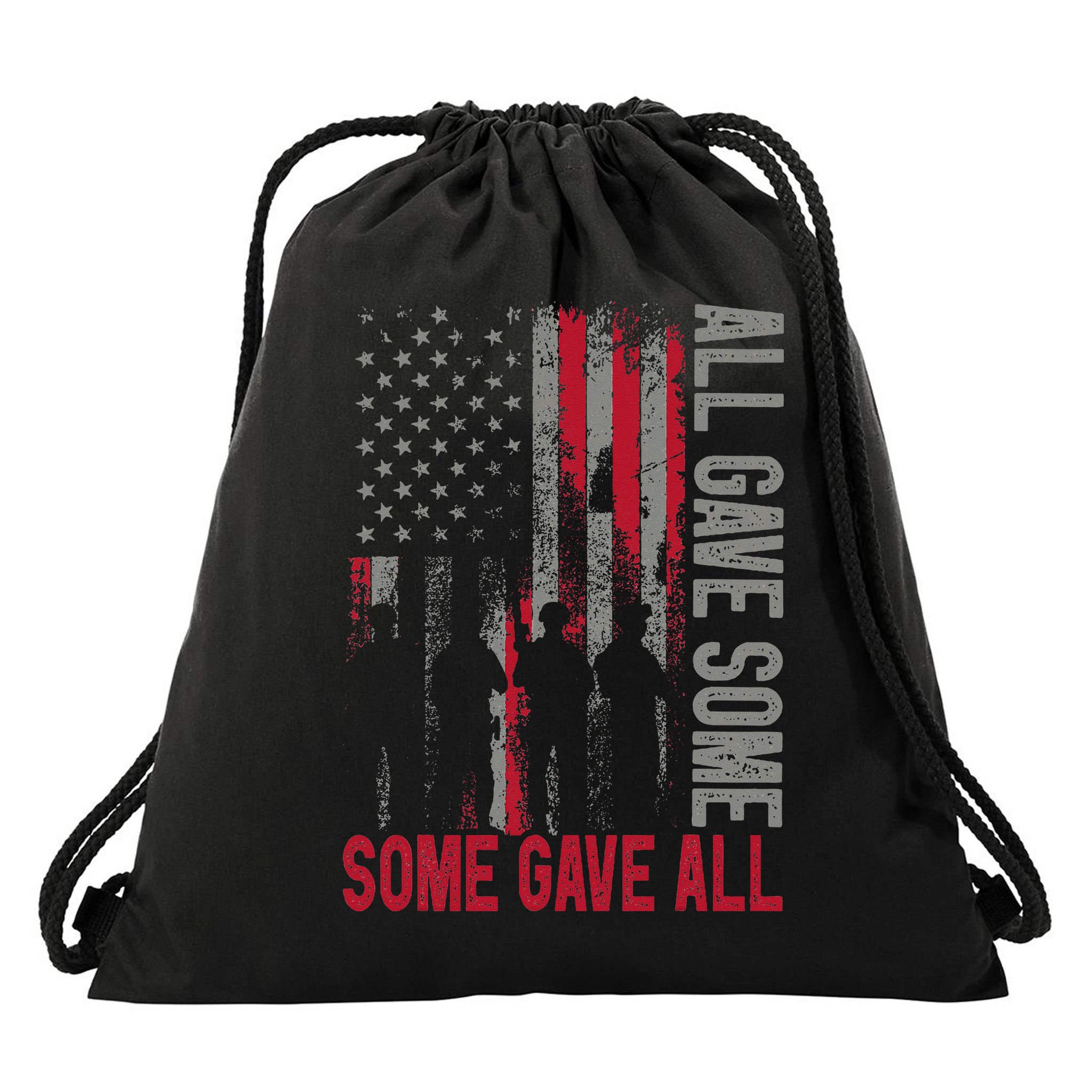 Memorial Day 2024 All Gave Some Some Gave All Veteran Drawstring Bag