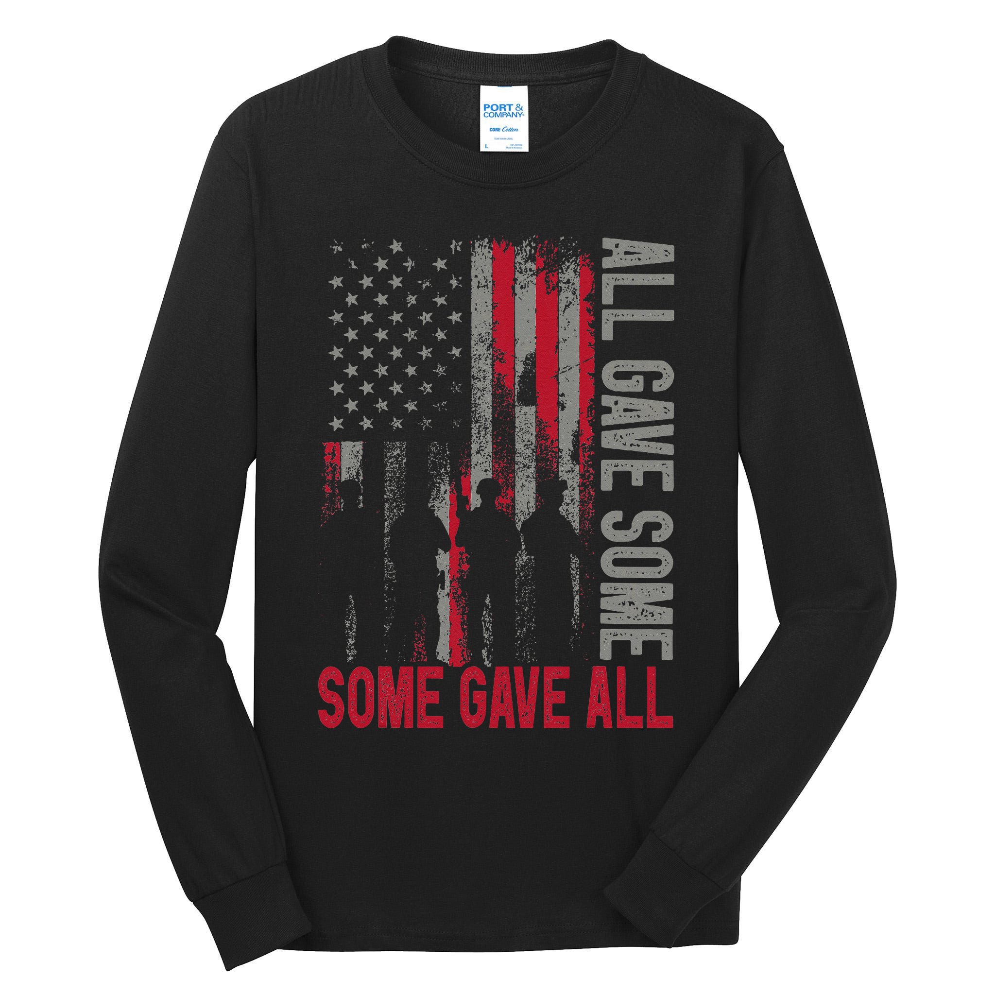 Memorial Day 2024 All Gave Some Some Gave All Veteran Tall Long Sleeve T-Shirt