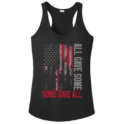 Memorial Day 2024 All Gave Some Some Gave All Veteran Ladies PosiCharge Competitor Racerback Tank