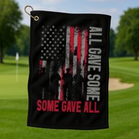 Memorial Day 2024 All Gave Some Some Gave All Veteran Golf Towel
