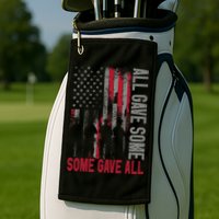 Memorial Day 2024 All Gave Some Some Gave All Veteran Golf Towel