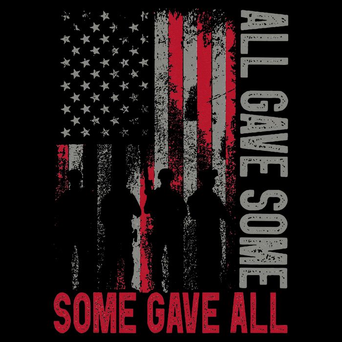 Memorial Day 2024 All Gave Some Some Gave All Veteran Cropped Pullover Crew
