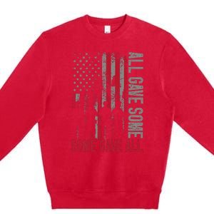 Memorial Day 2024 All Gave Some Some Gave All Veteran Premium Crewneck Sweatshirt