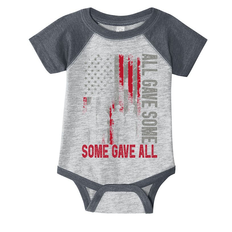 Memorial Day 2024 All Gave Some Some Gave All Veteran Infant Baby Jersey Bodysuit