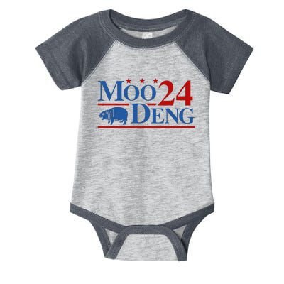 Moo Deng 2024 Moo Deng Moo Deng Cute Baby Hippo Gift Infant Baby Jersey Bodysuit