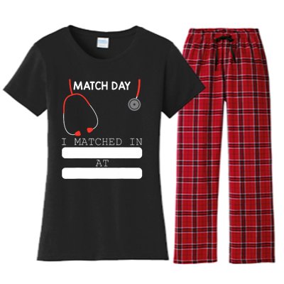 Match Day 2024 Future Doctor Physician Residency Fill In Women's Flannel Pajama Set