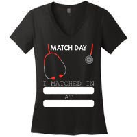 Match Day 2024 Future Doctor Physician Residency Fill In Women's V-Neck T-Shirt