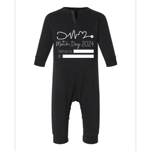 Match Day 2024 Future Doctor Physician Residency Fill In Infant Fleece One Piece