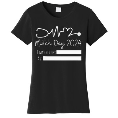 Match Day 2024 Future Doctor Physician Residency Fill In Women's T-Shirt