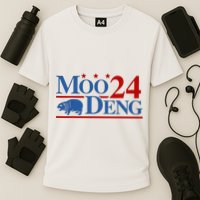 Moo Deng 2024 Moo Deng Moo Deng Cute Baby Hippo Cooling Performance Crew T-Shirt