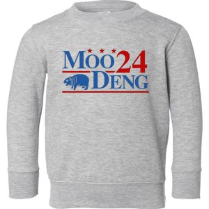 Moo Deng 2024 Moo Deng Moo Deng Cute Baby Hippo Toddler Sweatshirt