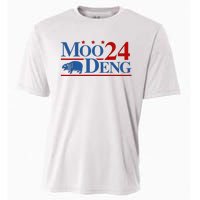 Moo Deng 2024 Moo Deng Moo Deng Cute Baby Hippo Cooling Performance Crew T-Shirt